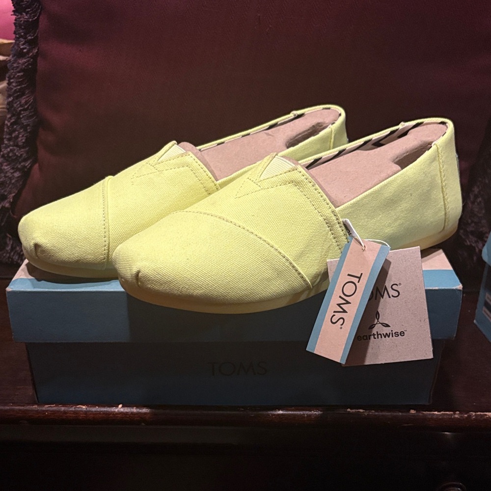 TOMS Lemon Canvas Slip-Ons